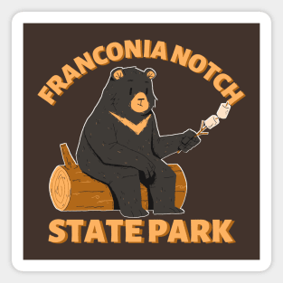 Franconia Notch State Park Camping Bear Magnet